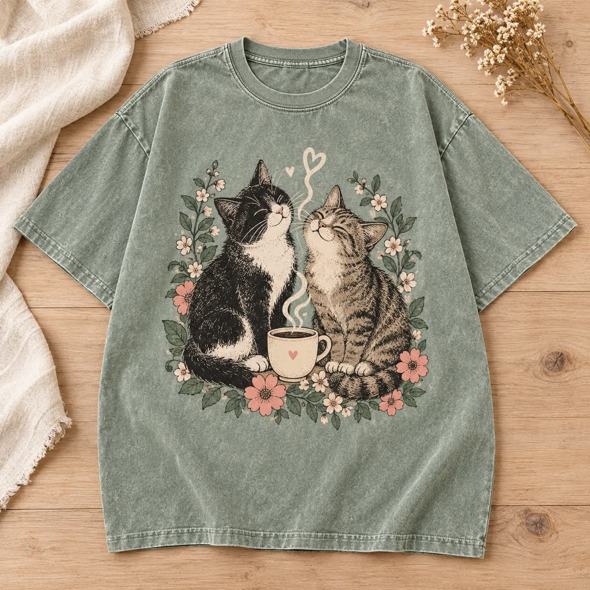 Camiseta de gatos