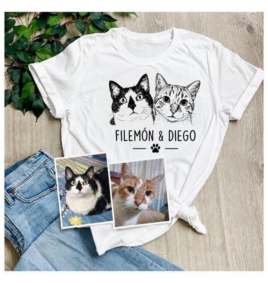 Camiseta con retrato de tu mascota
